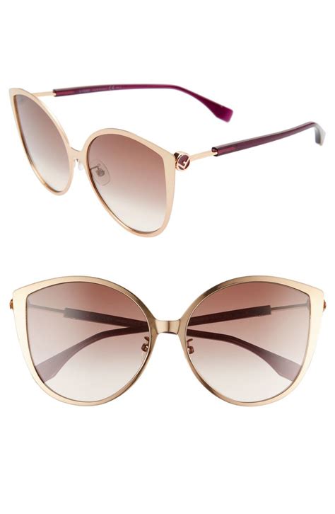 fendi 60mm special fit cat eye sunglasses